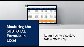 SUBTOTAL Function in Excel – Dynamic Totals with Filters