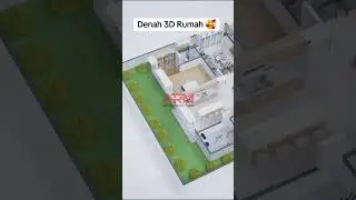 DENAH 3D RUMAH ✨#denah3d #denahrumah #jasadesainrumahminimalis #rumahmurah #konseprumah
