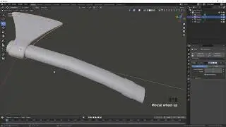 How to make a axe | Low Poly Axe modeling | Blender
