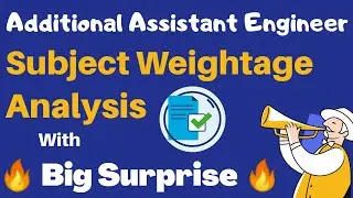 Additional Assistant Engineer Previous Year Paper Subject Weightage Analysis | GSSSB 🔥Big Surprise 🔥