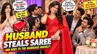 Husband steal wife Saree: Goes to a Wedding wearing it. 
