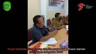 Rapat kordinasi Disperindag dan tim gugu tugas Kukar idaman