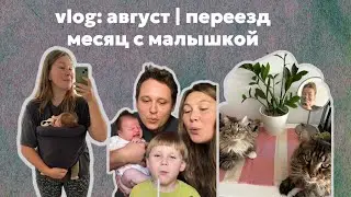 vlog: август | переезд | месяц с малышкой