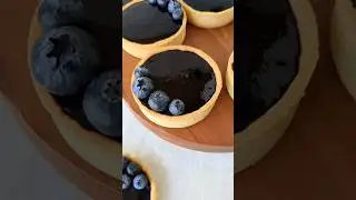 Blueberry Tarts with Lemon Cream Cheese Mousse #shorts #tart #baking