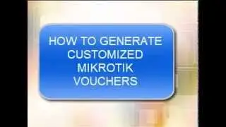 How To Generate Customized Mikrotik Vouchers with Serial Numbers PART 1