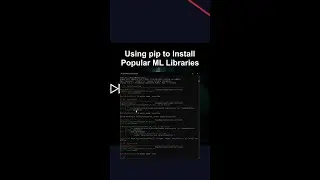 Using pip to Install Popular ML Libraries #