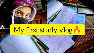 My first study vlog 🔥 study vlog ✨class 9th study vlog @VarshaShahu