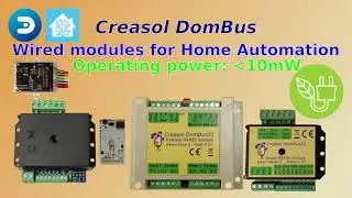 DomBus31, smart module with 8 relays for home automation,  
