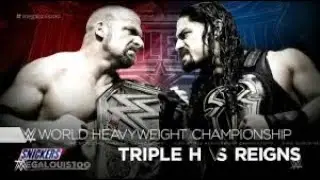 Roman Reigns Vs Triple H For The WWE World Heavyweight Championship at WrestleMania