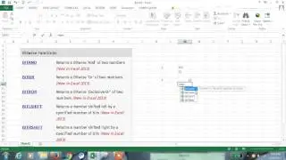 Excel 2013 Tutorial#106 Bitwise Function in  Excel
