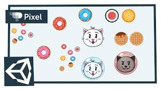 Создаем игру в механике agar.io с котом Пиксом в Unity | уроки для новичков