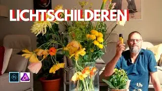 LICHT-schilderen van een BLOEMEN boeket | FOTOGRAFIE IDEEËN & NABEWERKING (fotostacking) tutorial