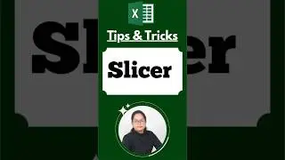 Advance trick to  Filter data in excel - Slicer #shorts