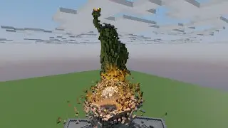 Minecraft Statue of Liberty Explosion Animation
