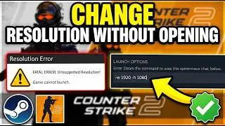 How To Change Resolution in CS 2 without Entering The Game