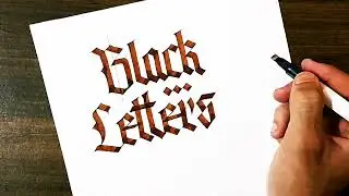 Calligraphy Black Letters ✍️ | How to write calligraphy with pilot pen 6mm
