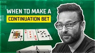 WHEN to make a Continuation Bet? #poker #onlinepoker #pokerschool