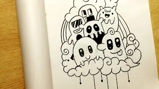 How to Draw doodle art in 2020 - part 2- Easy art for beginers