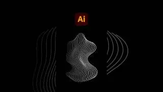 How to Create Abstract Wavy Line Art in Adobe Illustrator | Blend Tool Tutorial