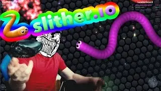 Slither.IO ►Obklopen HÁĎATY◄Ideme na Top 5