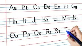 Writing Capital and Small Letters Alphabet For Children | English Alphabets A to Z