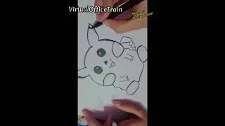 Draw Pikachu With Smart Tricks - #shorts #pikachu