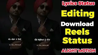 How To Make Punjabi Lyrics Status | Lyrics Status Editing | Emotional Banda | Ranjit Bawa