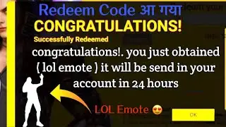 Free Fire Today Redeem Code 11 July | ff redeem codes | Lol Emote Poker Mp40  redeem code Free Fire