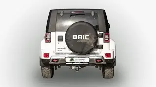 Установка фаркопа B301-E на  BAIC BJ40 (I Рестайлинг) 2019 - 2024 г. в.