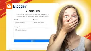 How to Create a Contact Us Form in Blogger | No Coding Needed! 100% Working Method