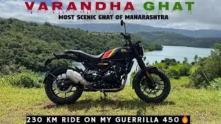 Most Scenic Ghat Of Maharashtra😍| Pune To Varandha Ghat | Road Trip 🏍️ | Royal Enfield Guerrilla 450
