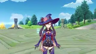 Mona Alternate Outfit Idles and Gameplay - Genshin Impact 2.5 Mona New Skin