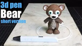 Teddy bear with 3d pen