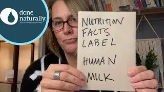 Nutrition Facts Food Label For Human Milk?!