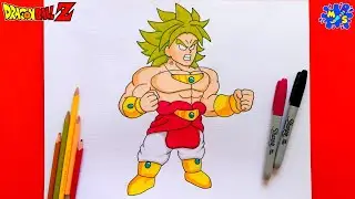 How to Draw Legendary Super Saiyan Broly Step by Step || Dragon Ball Z: Broly