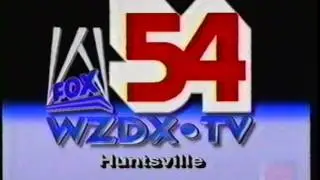 WZDX Fox 54 Ident 1994 Huntsville Decatur Florence