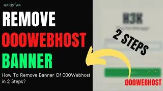 How To Remove 000WebHost Banner/Watermark On Any Website | Simple 2 Steps | [Hindi/Urdu]