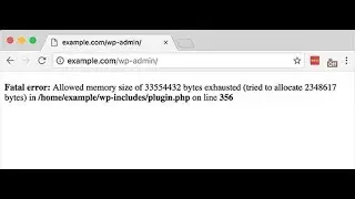 Solved: WordPress Allowed Memory Exhausted Error – Increase PHP Memory