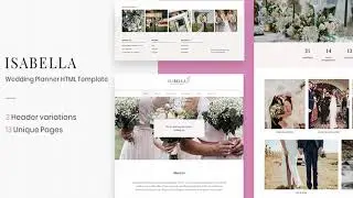 Isabella - Wedding Planner HTML Template | Themeforest Website Templates and Themes