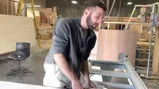 Order of operations for our Felder sliding table saw