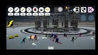 Big battle in the game Stick War Dragon Legacy