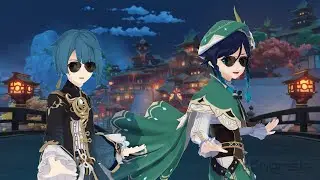 My Two Favorite Waifu's Dancing | Genshin Impact Animation