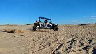 getting some serious air in a Polaris Razor