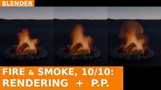 Fire Simulations in Blender 4.5 basics | 10/10: Motion Blur, Filmic, Compositing, Eevee