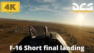 DCS 2.5 : F-16 Short final Landing (4k 60fps)