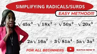 Simplifying Operations with Radicals/Surds for Beginners.
