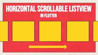[HINDI] #8 How To Make Horizontal Scrollable ListView In Flutter | Horizontal ListView.Builder