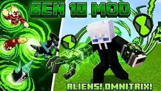  Ben 10 Mod For Minecraft PE 1.21+ 🔥 ( OMNITRIX + ALL ALIENS)