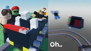 We trolled people in Roblox cart rides