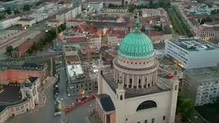 Potsdam Germany near Berlin 4k HD 1080p Arial Drone view